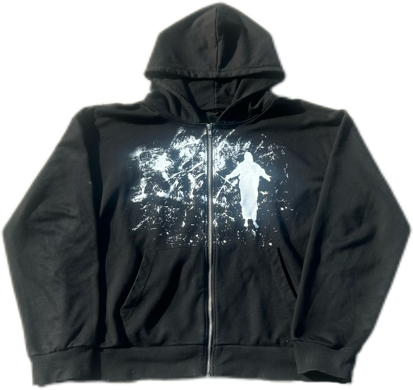 “God first” zip up