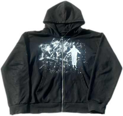 “God first” zip up