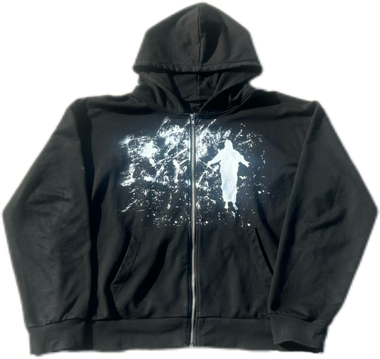 “God first” zip up
